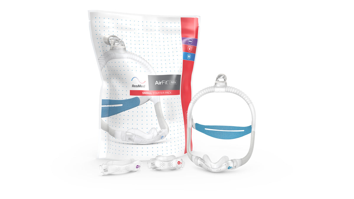ResMed AirFitª N30i Small Starter Pack with Small, Medium and Small Wide Cushions